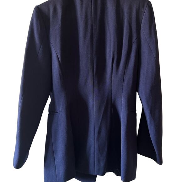 Chloe Navy Wool Peacoat – Double-Breasted Classic Tailored Jacket, Size M - Picture 4 of 4